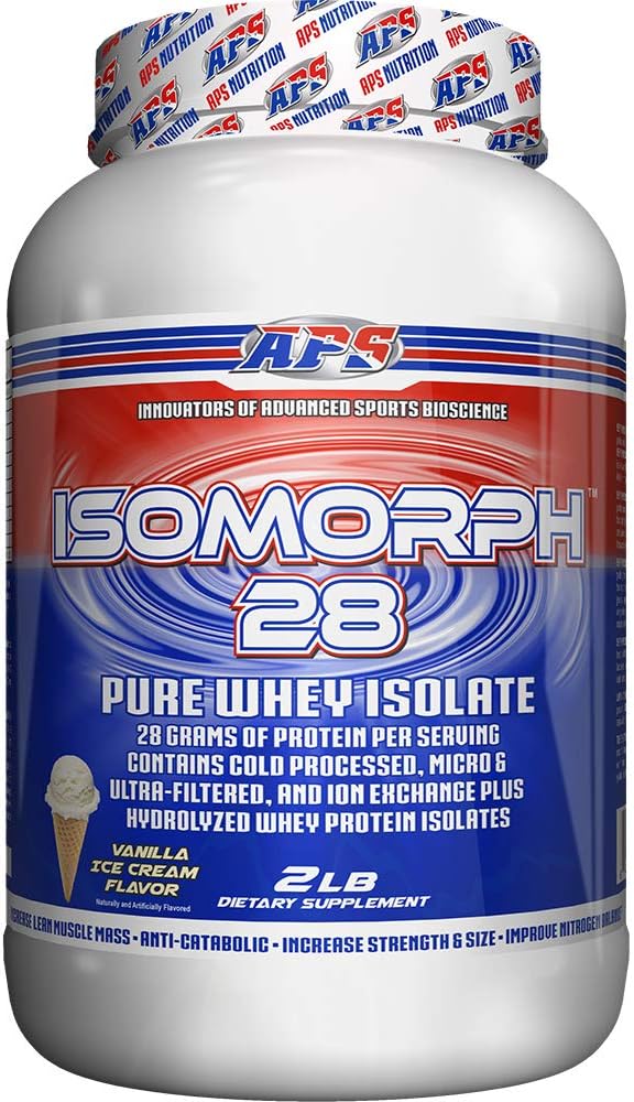 APS Nutrition Isomorph Protein Powder Supplement | Whey Protein Isolate | Ultra- Filtrerad | 28g Protein | Vanilla Ice Cream, 2 Pound (Pack av 1)