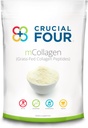 Crucial FOUR - mCollagen (Grass Fed Collagen Peptid Powder) - Amino Acids - Perfect for Sports Recovery Protein Supports Hair, Skin, Nails, and Joint Health - Organic and Non- GMO (16oz)