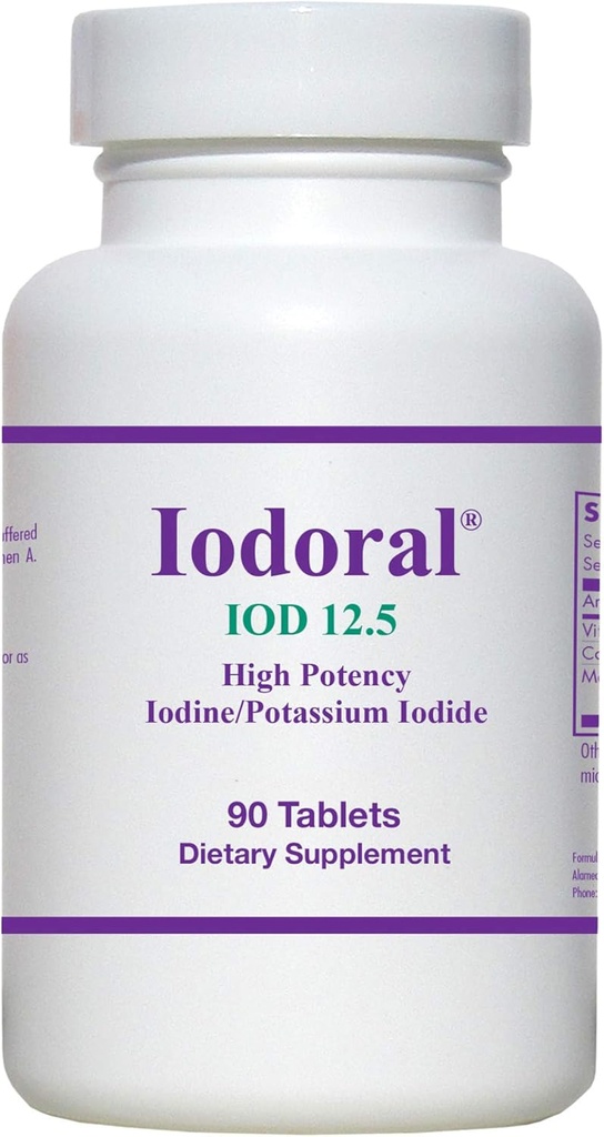 OPTIMOX Iodoral High Potency Jodi Kalium Iodide Kilpirauhasen tuki täydentää