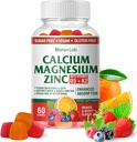 BionerLab Kalcium Magnézium Cink Gummies D3 & K2-vitaminnal - Magas potencia fokozott abszorpció - Narancs és Berry ízesített