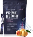 BONE SCIENCE - Prime Height Mutivitamin Toz - Uşaqlar və Uşaqlar üçün boyun inkişafı İçki, Bone & Immune Support, Sugar-Free Peach Flavor, 30 Sticks