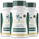 (Official 3 Pack) Tropislim, Tropislim All Natural Caribbean Flush, Weight Loss Supplement, Tropislim Slimming Capsules for Women, Healthy Lifestyle + Leaner Physique, Tropical Reviews (180 Capsules)
