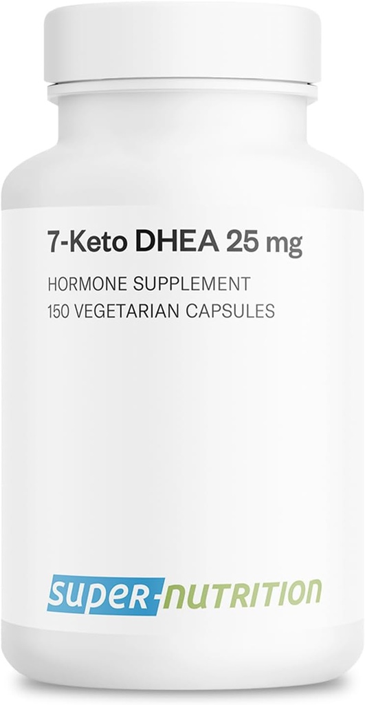 Supersmart - 7-keto DHEA täiendus 25 mg - looduslik DHEA metaboliit | Mitte-GMO & Gluteenivaba - 150 taimekapslit
