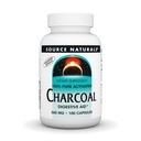 Source Naturals Charcoal - 100% Pure Activated, Digestive Aid - 100 Capsules