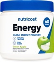 Nutricost Energy Complex (Gran Apple) (60 Servings) - Clean Energy Powder, 300g Suplemento dietético