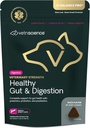 VtriScience Veterinary Strength Healthy Gut & Digestion - Pet Digestive Health supplement for Cats ' Dogs - Gut Health ' Immune Support - Features Probiotics, Prebiotics - 60 count