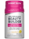 NeoCell Hair Skin and Nails Gummies | 60 Count | Collagen Peptides Plus Biotin | with Vitamins C and E | Advanced Beauty Builder Formula | for Women and Men