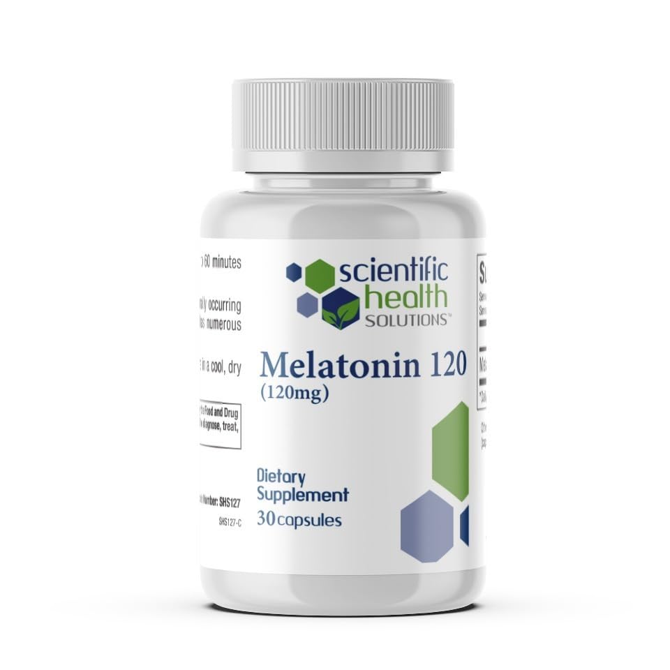 Melatonin 120mg | Single-Dose Melatonin in Easy-to-Swallow Capsules | Vegan, Non-GMO & Gluten-Free | US-Made Extra Strength (30 Count (Pack of 1)