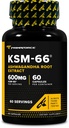 Primaforce KSM-66 Ashwagandha Root Extract (600mg) 60 Veggie Capsules - 5% Withanolides with BioPerine