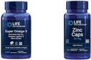 Extensió de vida Super Omega- 3 EPA/ DHA Petroli de peix, Seseame Ligans i Olive Extreu - Omega 3 suplementaris & Zinc Caps, zinc 50 mg, zinc Citrat, implementació de defensa del cos