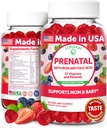 Lunakai EE.UU. fixo vitaminas prenatales con ferro e ácido fólico - Delicious embarazo multivitamínico Gummies para mulleres, 60 Conde