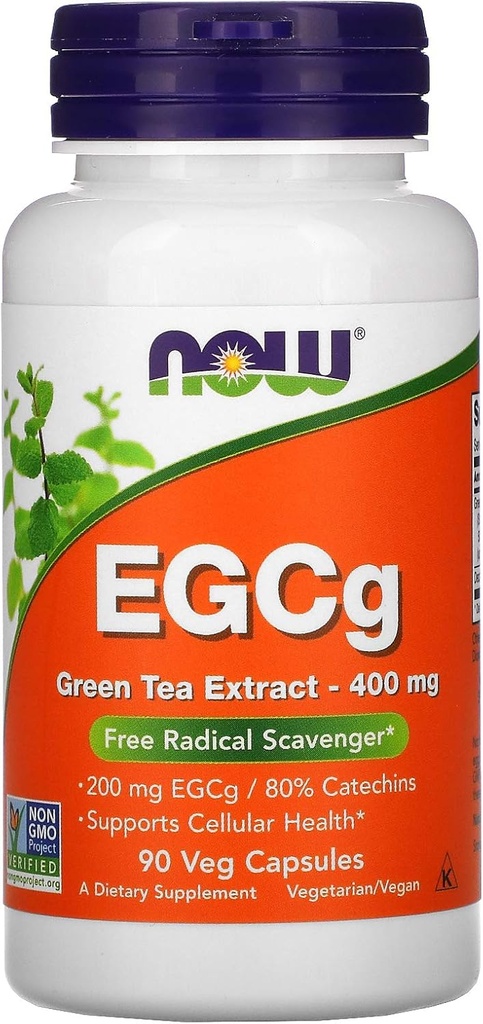 Ahora alimentos EGCG 400mg té verde, 90 TC