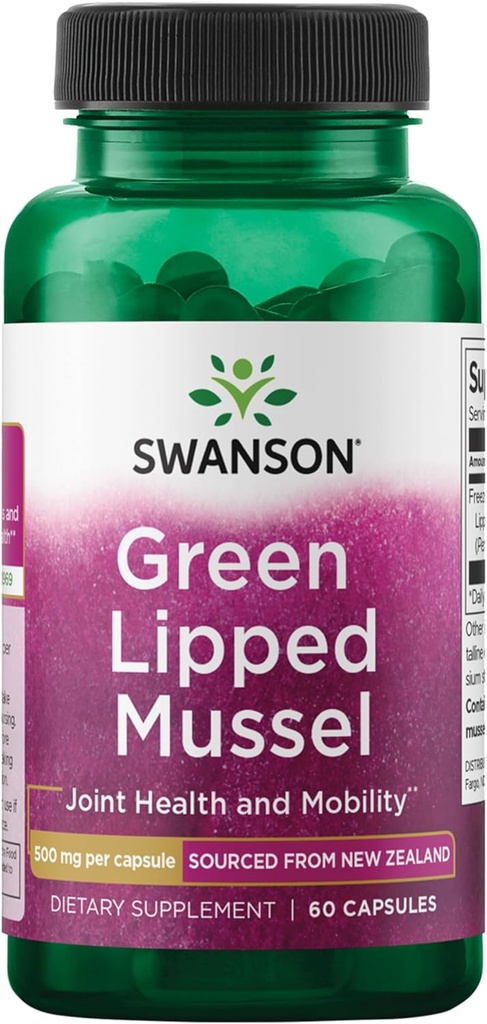 Swanson Green Lipped Musell (dez-deed) - นิวซีแลนด์ เข้าร่วมระบบสุขภาพและการเคลื่อนไหวด้านสุขภาพ - สูตรธรรมชาติ รองรับหัวใจและสุขภาพ - (60 แคปซูล 500 มม)