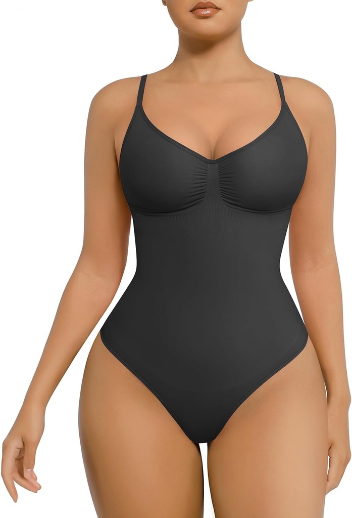 FeelinGirl Shapewear Bodysuit para mulleres Tummy Control Sen Esculpir Sen Esculpir Suit Body Shaper Thong