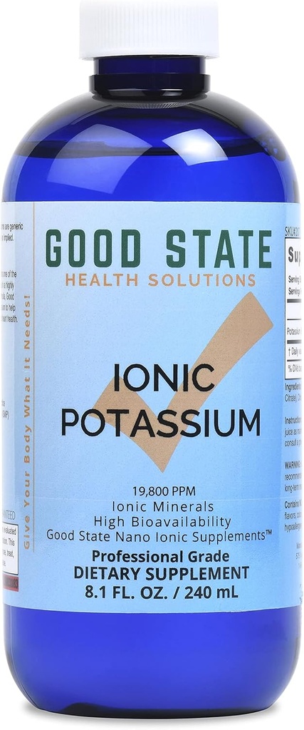 Tekoči jonski kalij v dobrem stanju (48 odmerkov po 99 mg elementarnega in 2 mg fulvične kisline – 8 ml oz)