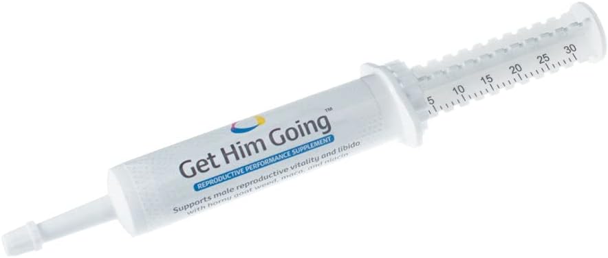 Breeders Edge get Ell Going, perfil de reproducció suplementari per als Dogs i Gats, suport a Libido, Energia, Saldo Hormone i Fertility, Horny Goat Weed, Maca, Ashwagandha, Made a EUA, 30 ml