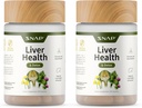 Snap Supplements Liver Health & Detox Supplement - Naturligt stöd för lever och matsmältningshälsa, 60 vegetariska kapslar (2-pack)