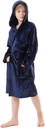 V.&GRIN Chlapci Fleece Robe, Hooded Plush Soft Fuzzy Bathrobe pre deti 3-14 rokov