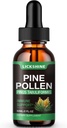 1 Pack Pine Pollen Tincture - Organic Pine Pollen Powder Liquid Drops Extract Immune Support, Sugar Free Natural Herbal Supplement - Vegan Pine Pollen Drops 2 Fl.Oz.
