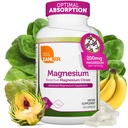 Zahler - Magnesium Supplement Capsules 200 mg (60 Count) Certified Kosher Bioactive Magnesium Citrate for Max Absorption - Natural Magnesium Mineral for Men & Women - Best Magnesium Supplements