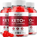 (3 Pack) Bio Fuel Keto ACV Gummies - Advanced Formula BioFuel Keto Plus ACV Gummies Apple Cider Vinegar Bio Fuel ACV, xestión de peso Gummies Suplemento dietético avaliacións homes (180 Gummies)