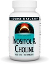 Source Naturals Inositol et Choline 800 mg soutient la fonction nerveuse saine - 50 comprimés