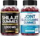 DORADO NUTRITION Shilajit Gummies for Men &amp; Women (60 Gummies) and Glucosamine Chondroitin (60 Conde)
