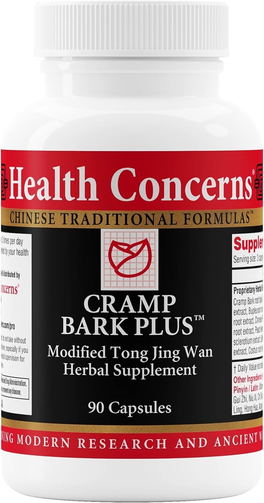 דאגות בריאותיות Cramp Bark Plus - Menstrual Cramp Relief & Hormonal Balance - תמיכה ב Circulation - Dong Quai, Black Cohosh, Bupleurum & סינית Herbs - Herbal Supplement for Women - 90 קפסולות