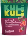 Kuli Kuli Super Energy Gummies - Moringa, Caffeine-Free Energy Booster - 60 Ez-GMO, Gluten-Free Moringa Gummies