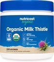 Nutricost Biologische Melkdistel (Silybum Marianum) 8 oz per Container (Unflavored) - Non-GMO, Glutenvrije