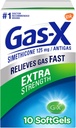 Gas-X Extra sterkte gasrelief Softgels met Simethicone 125 mg - 10 Tellen