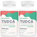 KoNefancy TUDCA Liver Supplements 1000 mg-Bile Salts for Liver Detox-Milk Thistle Herbal Blend with Fulvic and Humic Acid for Liver,Digestive Health,120 Vegan Capsules