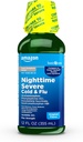 Cuidados Básicos Durante a noite Frio grave & líquido de gripe, Original, 12 fl oz (Pack of 1)