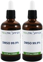 2X DMSO 99.9% Pharma grade ingredients | Low odor - Dimethyl sulfoxide liquid | 2X 3.4 Oz - 2X 100 ml | High purity | Set of two | Heiltropfen®