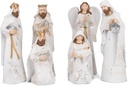 Transpac disstressed White un zelta tonis 7.5 Inch Rezin Nativity Figūriņu komplekts 6