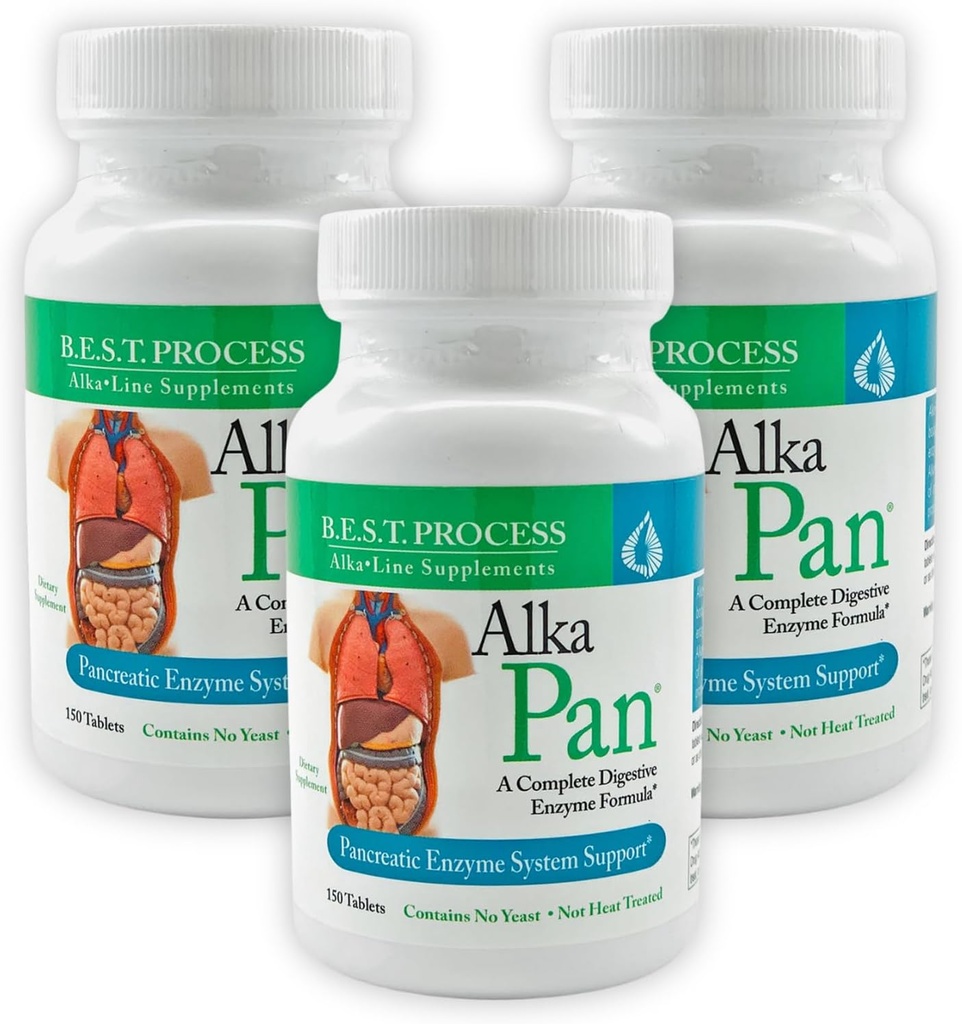 AlkaHedPan (3 Pack) Best Process Alkali - Natural Digetical Supplement