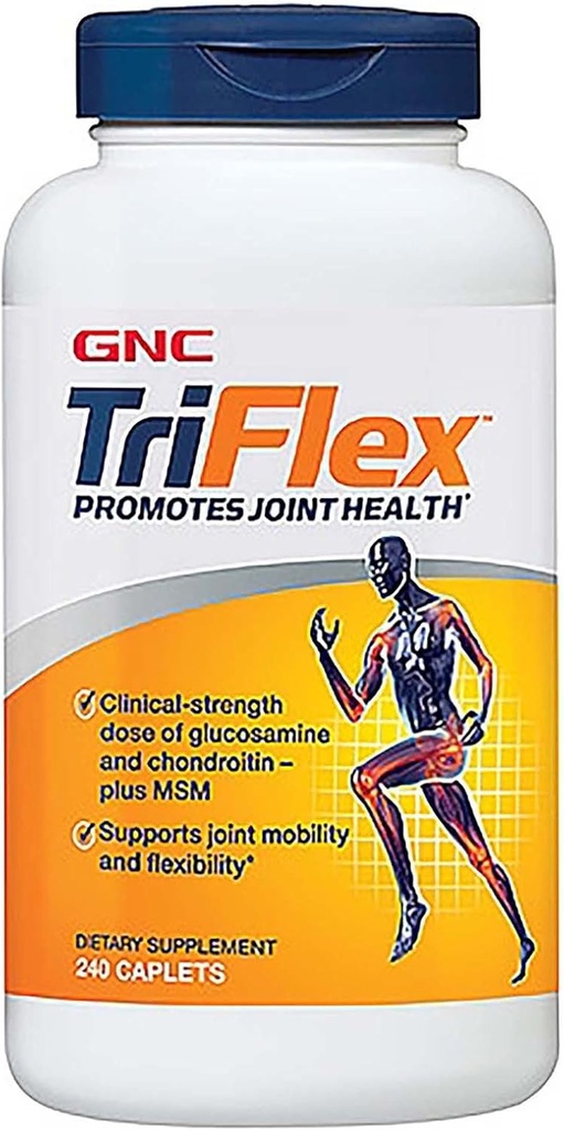 GNC TriFlex, Targeted Joint, Bone & Cartilage Health Supplement Glucosamine Chondroitin & MSM, Support Mobility & Flexibility, 240 kaplet