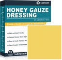 Manuka Honey Gauze Wound Dressing 2" x 2", 10 Pack Manuka Honey Wound Care Pads, Medical Grade Honey Bandages for Wound Care, Honey Patch for Faster Healing from Burns, Abrasions,Cuts eta Scalds