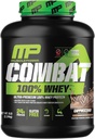 MusclePharm Combat 100% Whey Protein Powder, Cappuccino Flavor, Nopea Recovery & Lihasvoide kanssa Whey Protein Isolate, Korkea Protein Powder naisten ja miesten, Gluteeniton, 5 lb, 70 tarjoilua