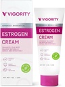Estrogén krém pre ženy, prírodné bioidentické, horúce riasy Menopauza Relief, Estrogen krém s divokým Yam, Menstrual Cycle & Body Balance Support, pomáha znížiť horúce riasy, Paraben-free, Vegan, 3-Mesiac dodávky [4 Oz]