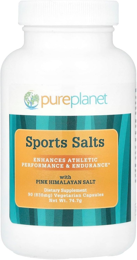 PURE PLANET Sports Salts, 90 Вегетариански капсули