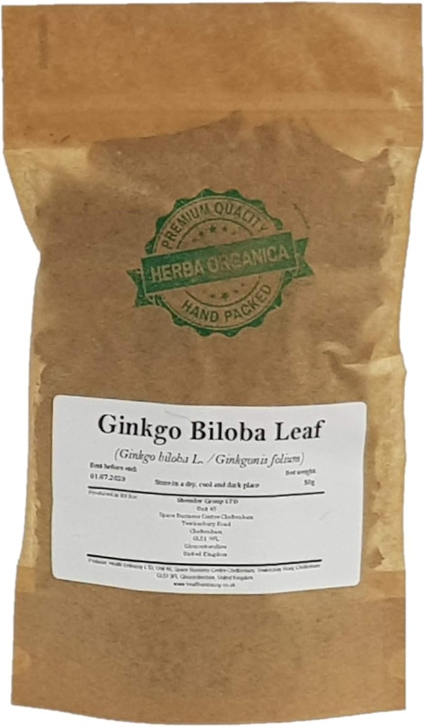Herba Organica Ginkgo Biloba Leaf - Ginkgo Biloba L - Té herbario (50g)