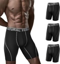 Natural Feeling Mins Underwear Boxer Briefs Long Kaki 9 Inch Performance Boxer Briefs untuk Pria