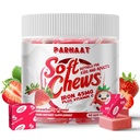 Iron Soft Chew Supplement with Vitamin C | Strawberry Flavored | Gluten Free | Iron Supplement for Women Men and Kids | 60 Count | 2 Month Supply