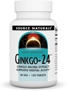 Iturburuko Naturalak Ginkgo-24 - Ginkgo Biloba Extract Supports Mental Acuity* - 40 mg, 120 Tablets