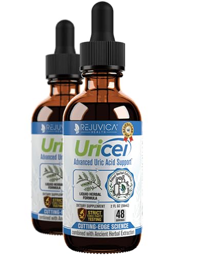 Uricel - Advanced Uric Acid Support & Cleanse Supplement - Liquid Delivery for Better Absorption - Tart Cherry, Chanca Piedra, Celery Seed, Turmeric & More!