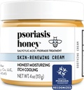 PSORIASIS HONEY Skin-Renewing Krem - Eczema & Seborrheic Dermatitis Krem - Skin, Redness & Itch Relief üçün Psoriasis Tedavisi (4oz)