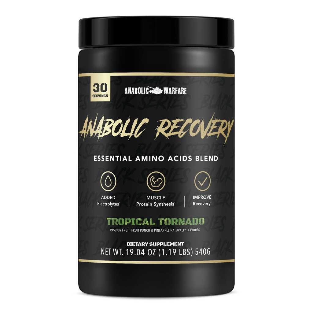 Anabolic Recovery, Essential Amino Acids, Post Workout Recovery, Premium Hydration, Build Muscle* (Tropical Tornado, 30 Servings)