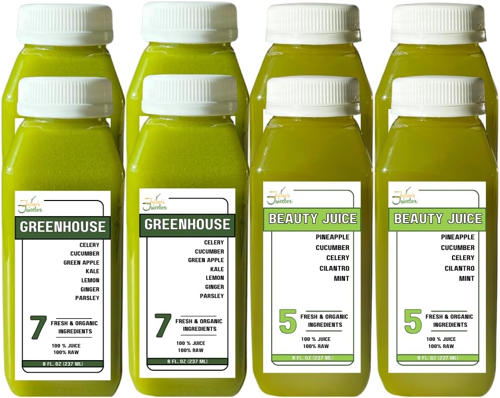 1 Day Organic Raw Low Sugar Juice Cleanse - Lose Weight, Curve Cravings & Reboot Your System - Great for Kids too!