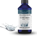 Optivida Health Nano Coloidal Silver Liquid (1 LB) – Suplementos de suporte imunológico com hidrosol de prata, líquido para suporte imunológico, prata coloidal para sistema imunológico, 10 PPM.